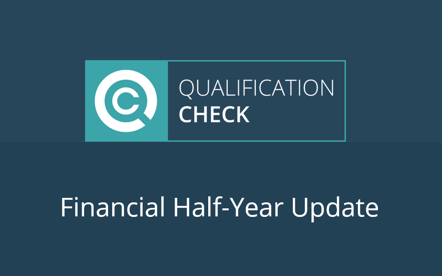 Qualification Check Half Year Update: Continuing Strong Growth Trajectory